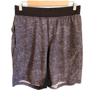 Lululemon Men's Shorts Medium Black Gray THE T.H.E. Short 9" Linerless Workout